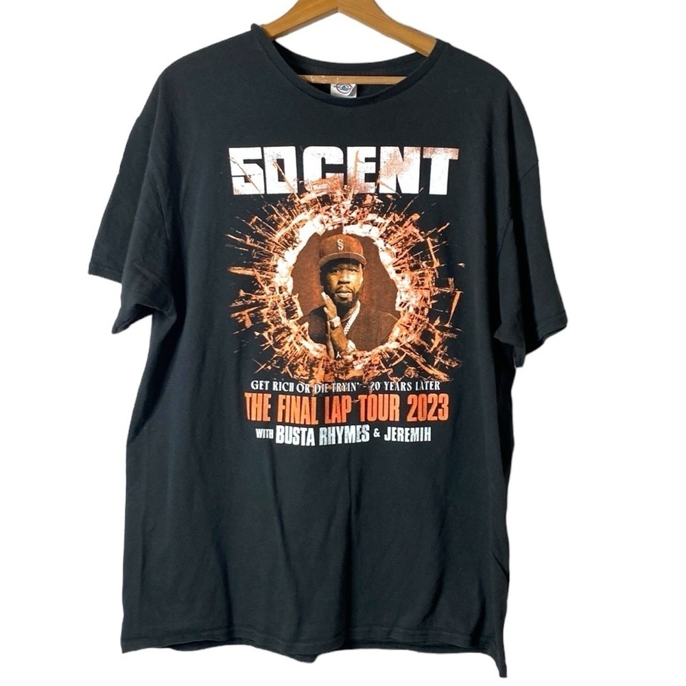 50 Cent The Final Lap Tour 2023 T-shirt XL